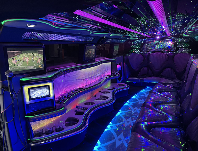 Fantasy Hummer limo Perth with karaoke system for children’s parties